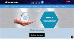 Desktop Screenshot of liderpatent.com.tr