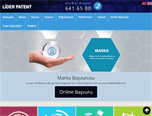 Tablet Screenshot of liderpatent.com.tr